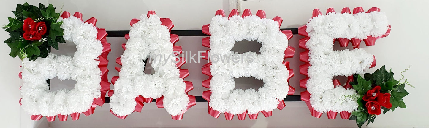 Babe Any 4 Letter Funeral/Memorial Tribute (Red)