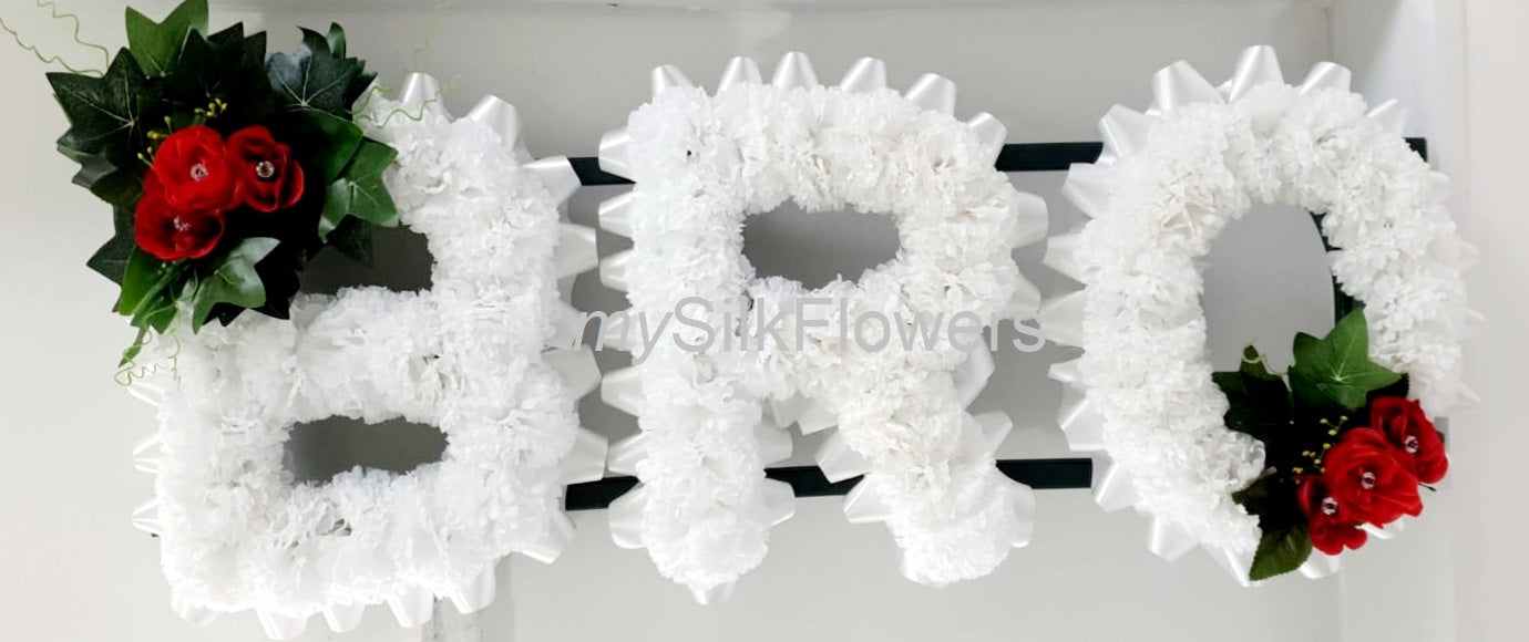 Bro Any 3 Letter Funeral/Memorial Tribute (White)