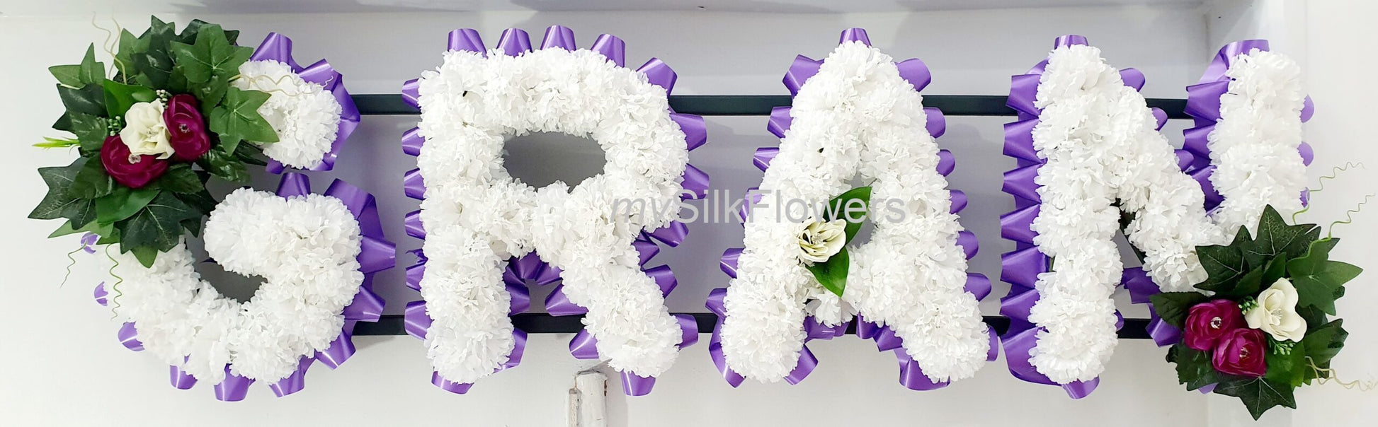 Gran Any 4 Letter Funeral/Memorial Tribute (Purple)