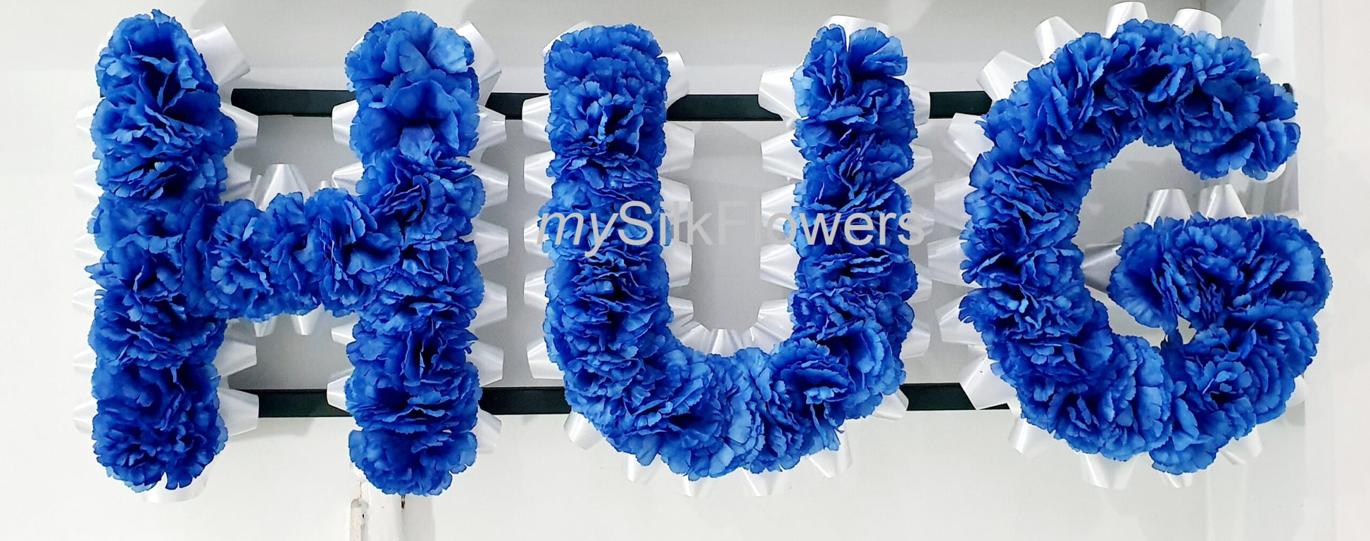 Hug Any 3 Letter Funeral/Memorial Tribute (Blue)
