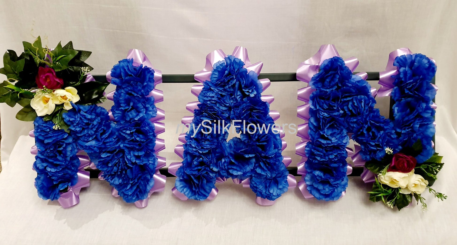 Nan Any 3 Letter Funeral/Memorial Tribute (Blue)