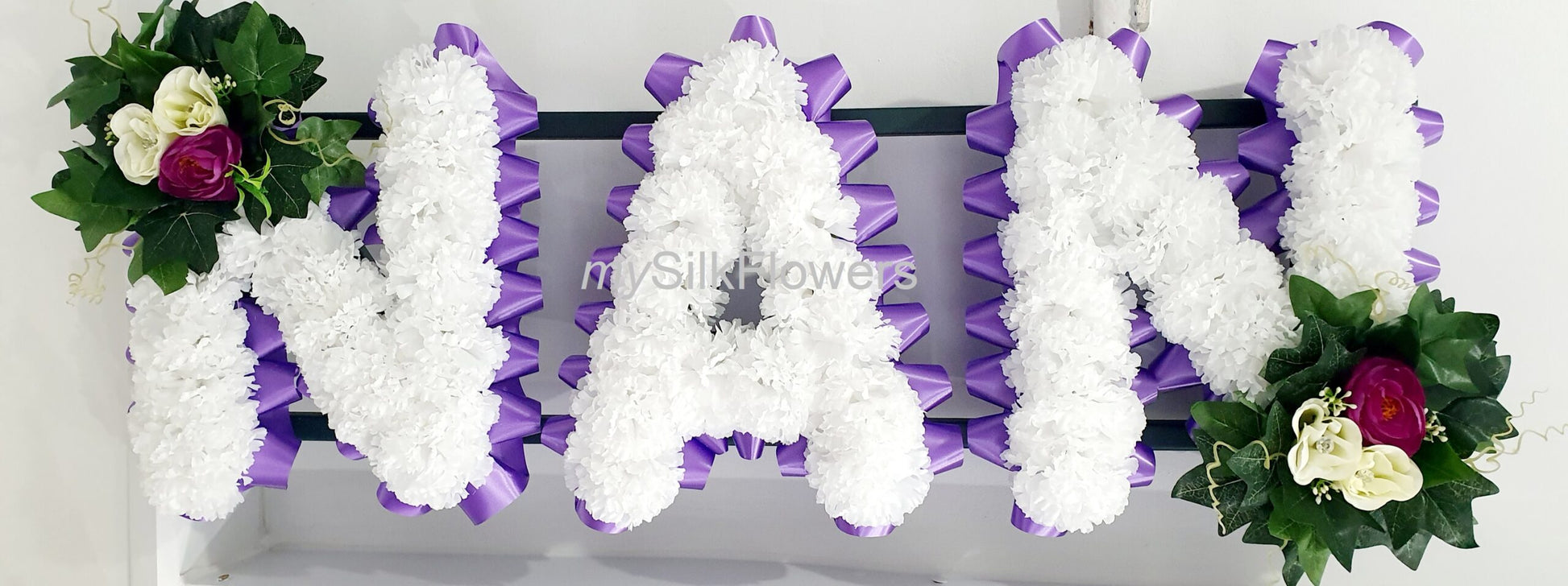 Nan Any 3 Letter Funeral/Memorial Tribute (Purple)