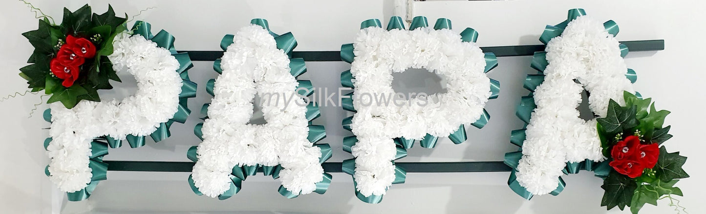 Papahunter Any 4 Letter Funeral/Memorial Tribute (Green)