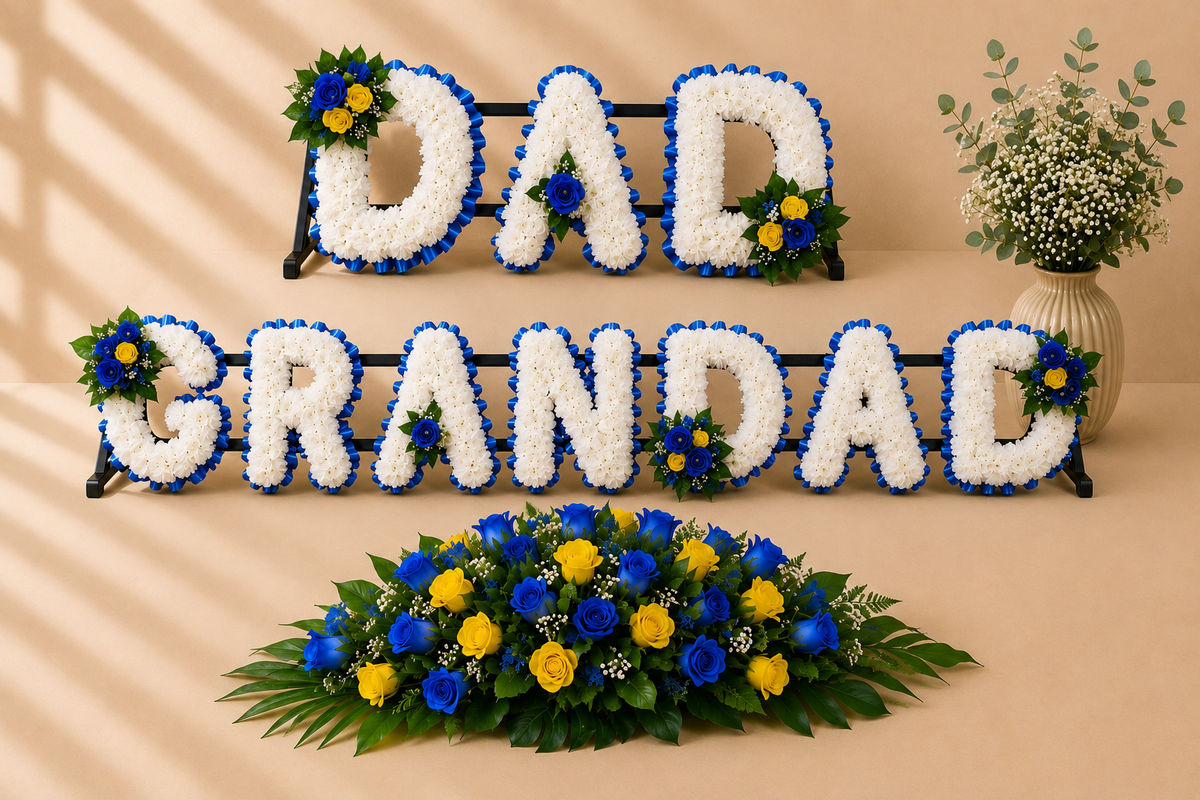 DAD, GRANDAD, 2ft Coffin Spray Funeral Package