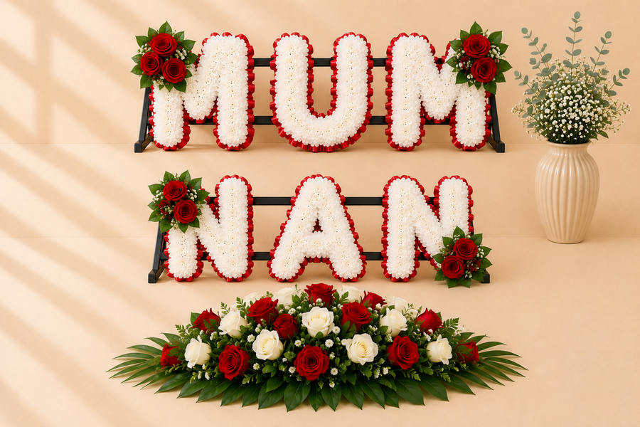 MUM, NAN, 2ft Coffin Spray Funeral Package
